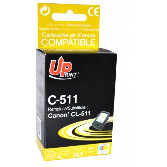 Ink cartridge UPRINT COLOR CANON CL-511,MP240/260/270/280/495, 3 COLORS
