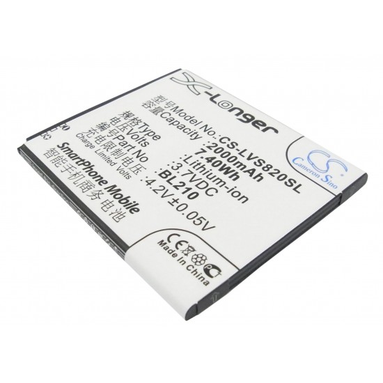 Mobile battery for BL-210 LENOVO A536, A750, A650 7.4V 2000mAh CAMERON SINO