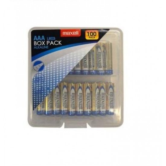 MAXELL Alkaline batteries LR03 AAA 10x10 pcs / 100 pcs packs in PVC box