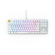 Геймърскa механична клавиатура Glorious White Ice GMMK RGB TKL, Gateron Brown US Layout