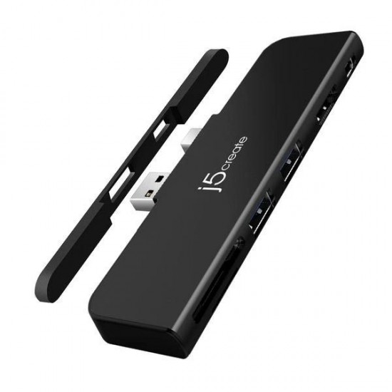 j5create JDD320 ULTRADRIVEMINIDOCK&trade; for Surface Pro&trade; 4/5/6