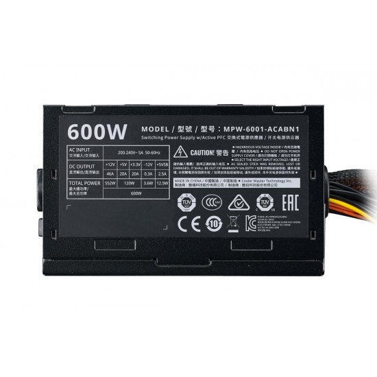 Power Supply Cooler Master Elite V3 600W 230V