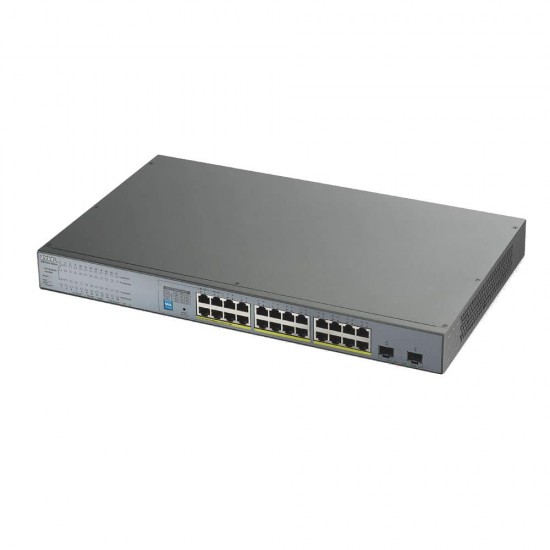 Switch ZYXEL GS1300-26HP, 24 Ports Managed, PoE, Gigabit