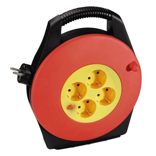 Cable Reel HAMA 137248, 4 sockets, 10 m