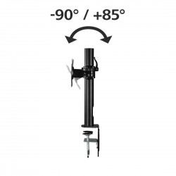 Стойка за монитор за бюро HAMA 95826, Регулируема, 10"-26", 10 кг, 1 рамо, Черен