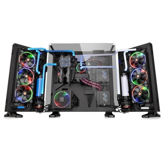 Case THERMALTAKE Core P7 Tempered Glass, Full Tower, Black, Wall Mount