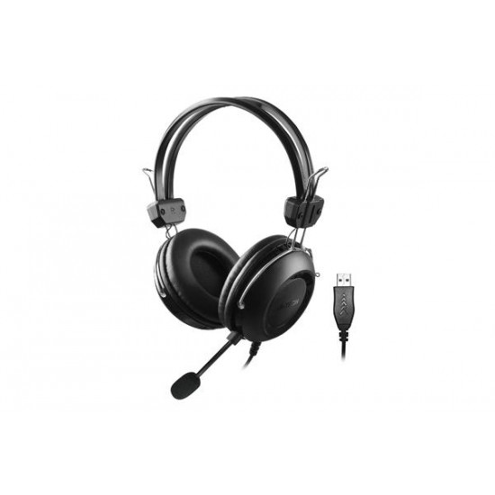 Headphones A4TECH HU-35, Stereo, USB, Black