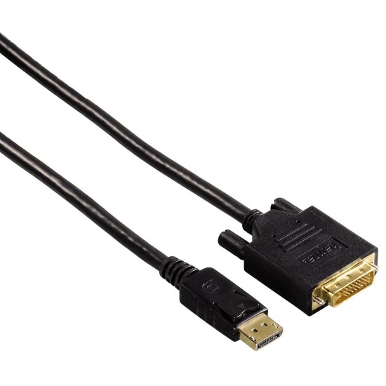 Cable HAMA 54593 DisplayPort Plug - DVI Plug, 1.8 m, 3 Stars