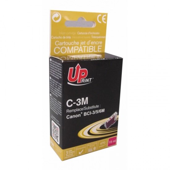 Мастилница UPRINT BCI3/BCI5/BCI6 CANON, Magenta Ink cartridge UPRINT BCI3/BCI5/BCI6 CANON, Magenta