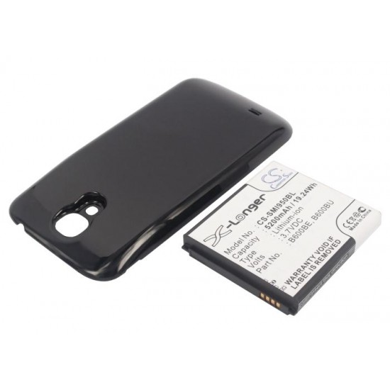 Mobile battery for Samsung Galaxy S4, Duos Extended With Black Color Back Cover 3.7V 5200mAh CAMERON SINO