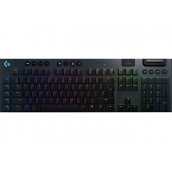 Безжична геймърска механична клавиатура Logitech G915, Lightsync, RGB, Clicky суичове