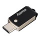 USB памет HAMA C-Turn 114975, 16GB, Type-C USB 3.1, 100 MB/s, Черен/Сребрист