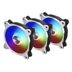 Вентилатор Lian Li Bora Digital BR120, 3 Fan комплект, ARGB, с включен контролер, Сребрист