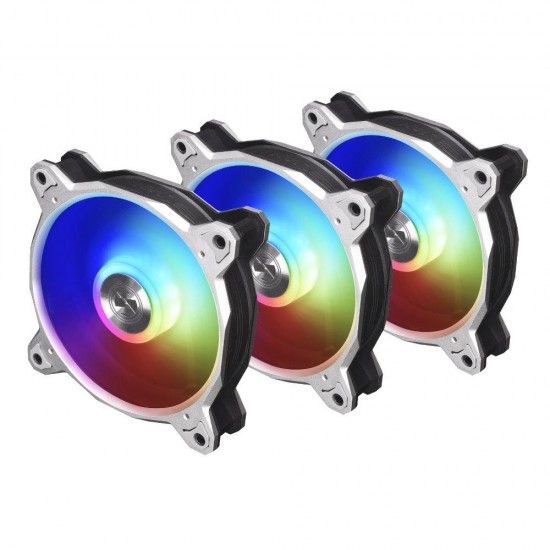 Fan Lian Li Bora Digital BR120 3 Fan Pack ARGB Silver Controller included