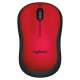 Безжична оптична мишка LOGITECH M220 Silent, Червена, USB