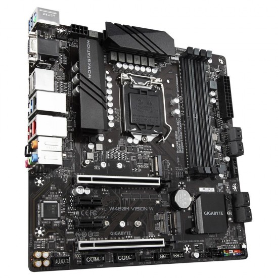 Motherboard GIGABYTE W480M VISION W, 4 x DDR4, socket 1200