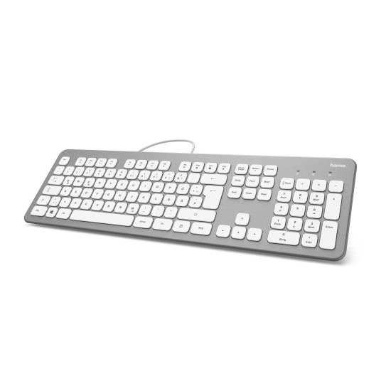 Hama "KC-700" Keyboard, silver/white