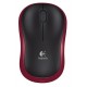 Безжична оптична мишка LOGITECH M185, Червена, USB