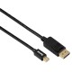 Кабел HAMA 54563 mini DisplayPort мъжко - DisplayPort мъжко, 1.8 m, 3 звезди