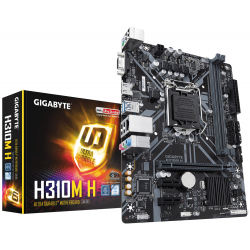 Дънна платка GIGABYTE H310M-H, Socket 1151 (300 Series), 2 x DDR4