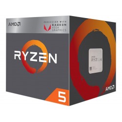 Процесор AMD RYZEN 5 2400G 4-Core 3.6 GHz (3.9 GHz Turbo) 6MB/65W/AM4, BOX