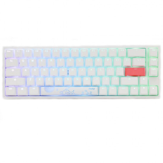 Mechanical Keyboard Ducky One 2 SF White RGB, Kailh BOX Brown