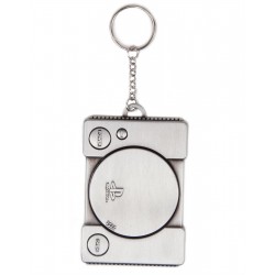 Ключодържател PlayStation - Console Metal Keychain 3D, Bioworld