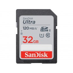 Карта памет SANDISK Ultra SDHC, 32GB, Class 10, U1, 120 Mb/s