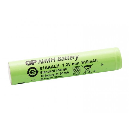 Rechargeable battery  NiMH 91AAALH-B  AAAL  1.2V 910mAh 1pc., GP BATTERIES