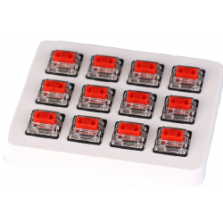 Суичове за механична клавиатура Keychron Gateron, Low Profile, Red, Switch Set 12 броя