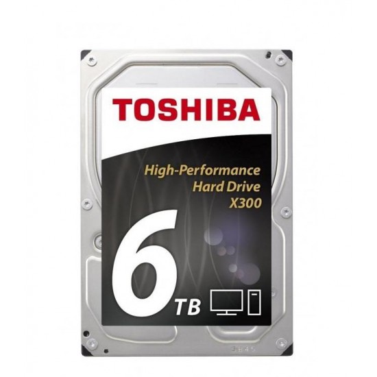 HDD TOSHIBA X300, 6TB, 7200rpm, 128MB, SATA 3, HDWE160UZSVA