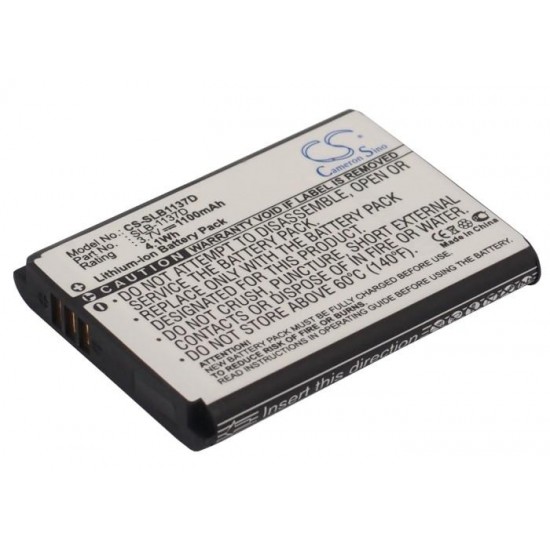Camera Battery for SAMSUNG SLB-1137D LiIon  3.7V 1100mAh, Cameron Sino