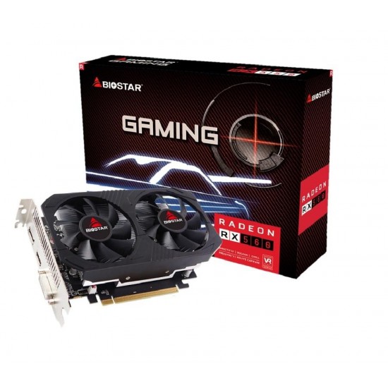 Graphic card BIOSTAR Radeon RX560 2GB, GDDR5, 128 bit, DVI-I, HDMI, DisplayPort