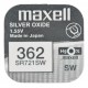 Бутонна батерия сребърна MAXELL SR-721 SW  AG11/362/ 1.55V