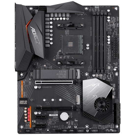 Motherboard GIGABYTE X570 AORUS ELITE Socket AM4, RGB Rusion, PCIe 4.0
