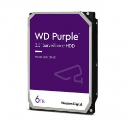 Хард диск WD Purple, 6TB, 5400rpm, 128MB, SATA 3, WD62PURZ