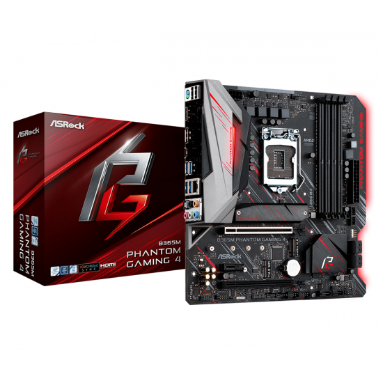 Motherboard ASROCK B365M PHANTOM GAMING 4, Socket 1151(300 series) , mATX, RGB