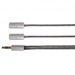 Адаптер HAMA 106334, 3.5 mm жак мъжко - 2 x 3.5 мм женско, стерео