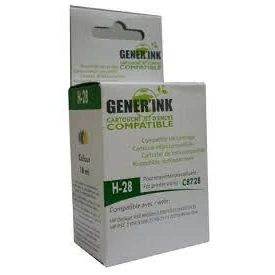 Ink cartridge GENERING C8728, HP C8728AE, N28, Colored