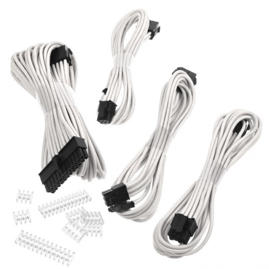 Sleeved Extension Cable Kit PHANTEKS White