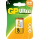 Алкална батерия GP ULTRA 6LF22 /6LR61, 9V, 1 бр., 1604U/1604AU