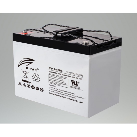 Lead Battery RITAR (EV12-100S) 12V / 100Ah 306/ 168/ 211 mm GEL EV