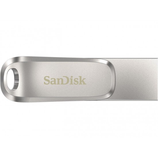 USB stick SanDisk Ultra Dual Drive Luxe, 32GB, USB 3.1 Gen 1, USB-C, Silver