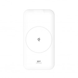 Безжично зарядно устройство Silicon Power QI210, Qi, 7.5/10W, Бял