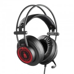 Геймърски слушалки Spartan Gear Myrmidon II, Микрофон, Черен/Червен