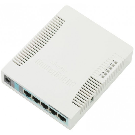 Wireless Access Point MikroTik RB951G-2HnD, 2.4Ghz AP, 5xGigabit Ethernet, USB, 600MHz CPU, 128MB RAM