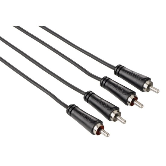 Audio Cable HAMA 122275/43328, 2 RCA plugs - 2 RCA plugs, 10 m