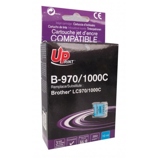 Ink cartridge UPRINT LC970 BROTHER, Cyan