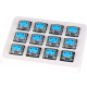 Суичове за механична клавиатура Keychron Gateron, Low Profile, Blue, Switch Set 12 броя