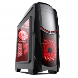 Кутия Estillo 8801 RED Gaming ATX USB 3.0